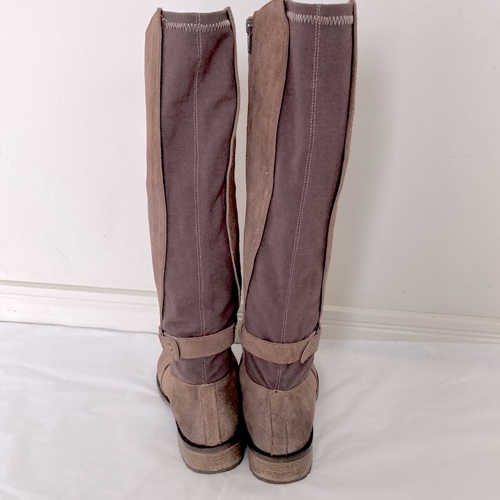 TILLY ROSE brown leather suede knee high Boots SIZE 38 - Picture 6 of 12